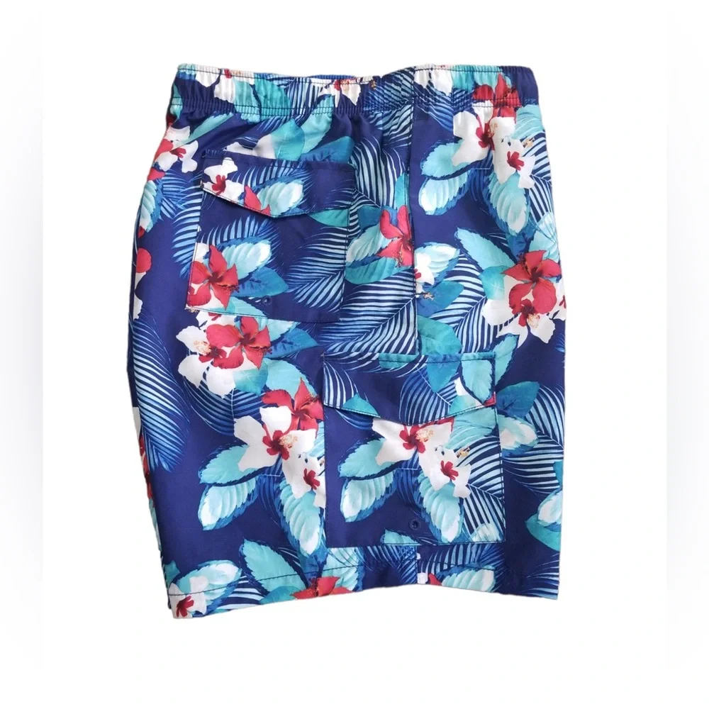 Tommy Bahama Men’s Blue Tropical Naples Monterosso Beach Swim Trunk Sz.‎ L NWOT